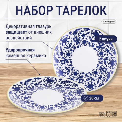 фотография Набор обеденных тарелок bright traditions, D26 см, 2 шт., купить за 1990 р