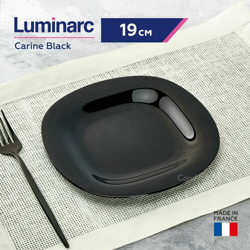 фотография Тарелка десертная Luminarc Carine Black плоская, 19 см, купить за 569 р