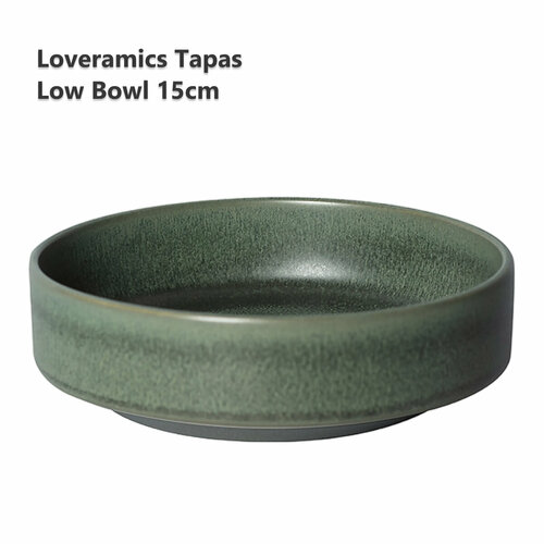 Салатник керамический Loveramics Tapas 15 см. Low Bowl (L) (Matte Dark Green) D114-08BDG фотография