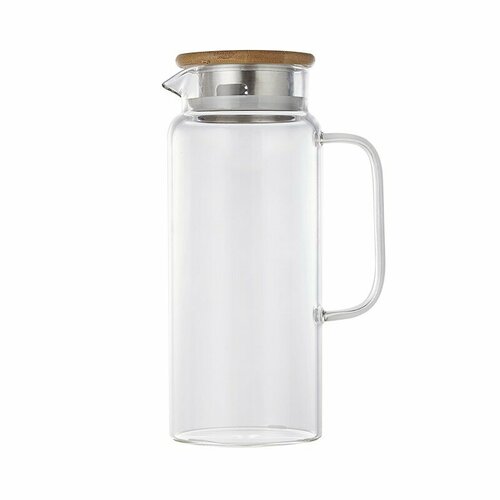 Термостойкий стеклянный графин Xiaomi Pinztea large-capacity heat-resistant glass cold water jug 1,5 L фотография