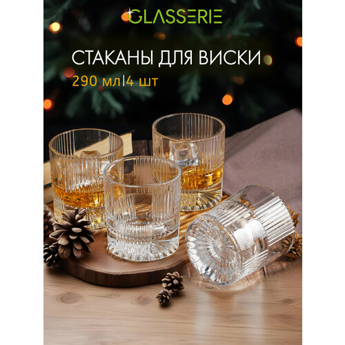 Набор из 4-х стеклянных стаканов для виски GLASSERIE DANDY 290 мл фотография