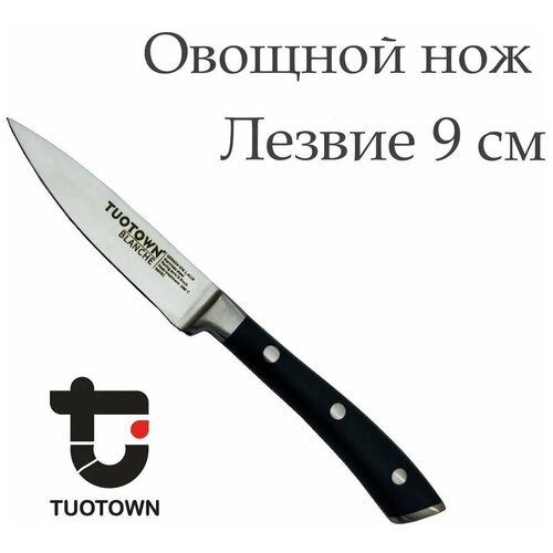 Нож кухонный овощной TUOTOWN, клинок 9 см. фотография