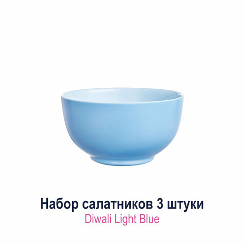 Набор салатников Diwali Light Blue 12 см 3 шт фотография