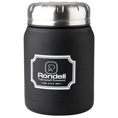 Термос для еды Rondell Picnic, 0.5 л, черный фотография