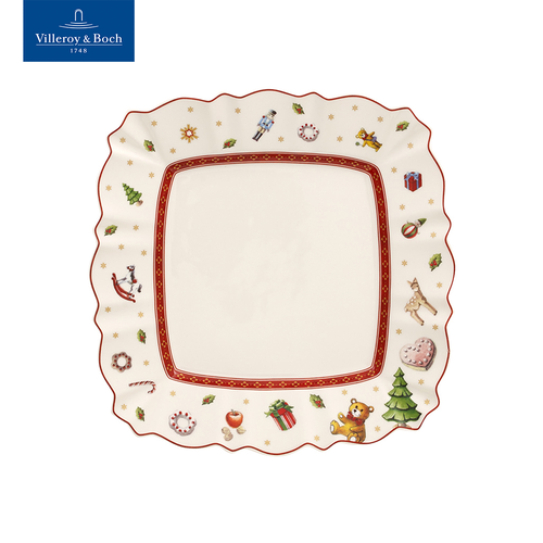 Тарелка квадратная новогодняя 22х22 см, Toy's Delight, Villeroy & Boch, Премиум-Фарфор фотография