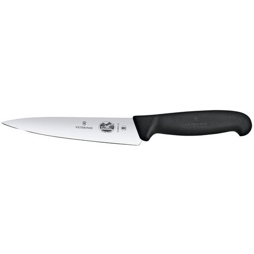 VICTORINOX Fibrox, 28.2x15x2 см, лезвие: 15 см, черный фотография