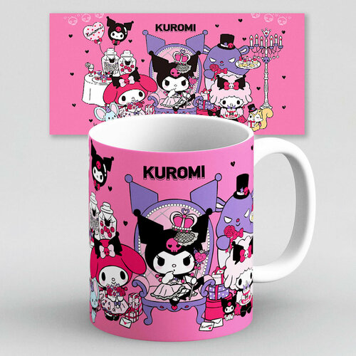 Кружка с приколом Куроми Kuromi Hello Kitty Хеллоу Китти фотография