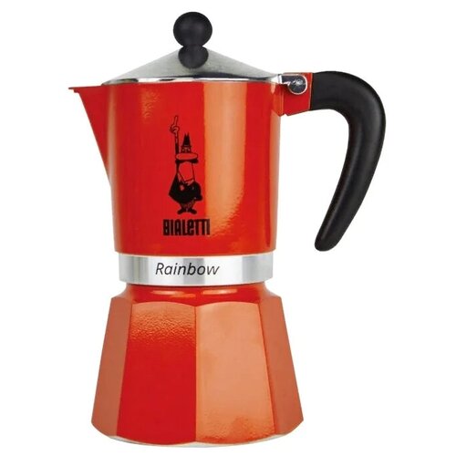 Гейзерная кофеварка Bialetti Rainbow, 270 мл0.27 л, rosso фотография