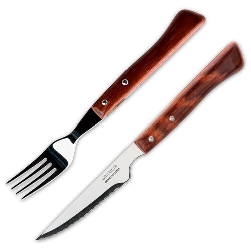 Arcos Набор столовых приборов для стейка Steak Knives, 12 предметов серебристый/коричневый 6 12 11 см фотография