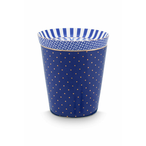 Набор из стакана Royal Dots 230 мл и блюдца Royal Blue Ø9 см Mugs&Match Pip Studio фотография