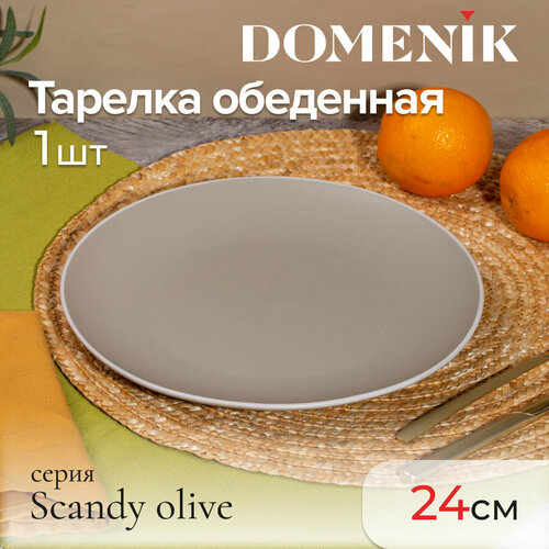 Тарелка обеденная Domenik SCANDY OLIVE 24см фотография