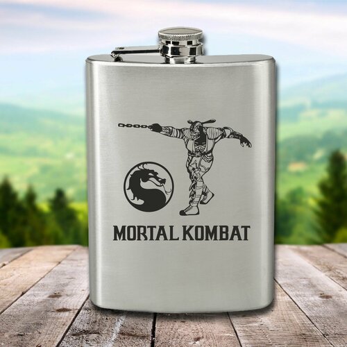 фотография Фляга с гравировкой Mortal Kombat, купить за 860 р