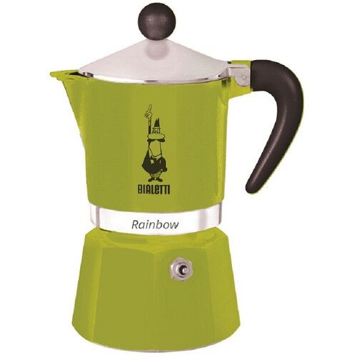 Гейзерная кофеварка Bialetti Rainbow, 270 мл0.27 л, зеленый фотография