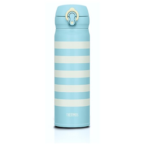 Классический термос Thermos JNL-502, 0.5 л, белый/голубой фотография