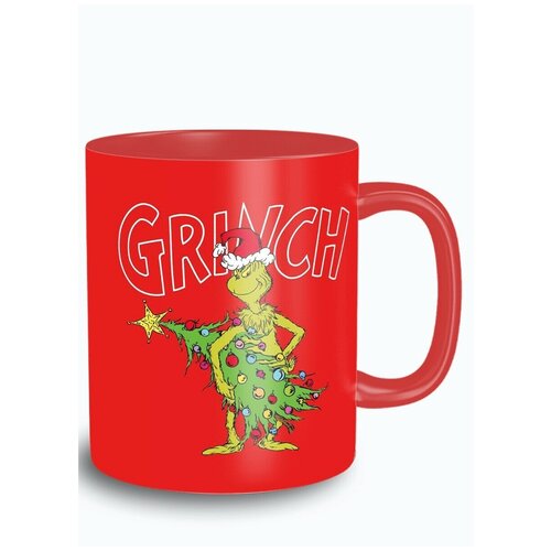 Кружка красная новый год гринчgrinch, рождество - 6094 фотография