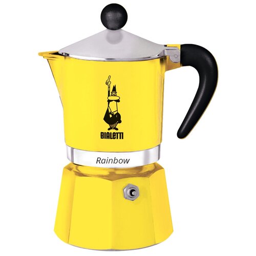 Гейзерная кофеварка Bialetti Rainbow, 130 мл0.13 л, yellow фотография