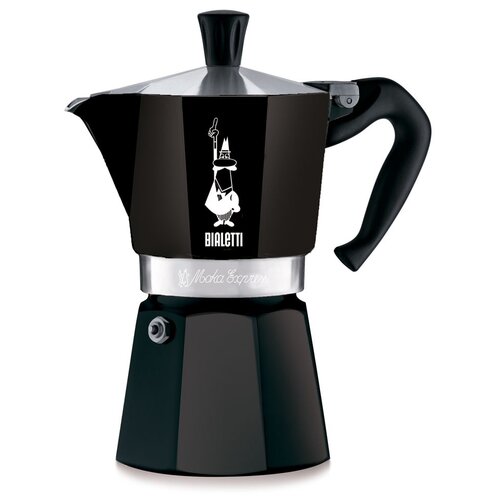 Гейзерная кофеварка Bialetti Moka Express (6 чашек), 270 мл0.27 л, черный фотография