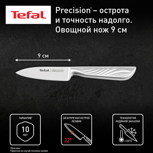 Овощной нож Tefal Precision K2890124, 9 см фотография