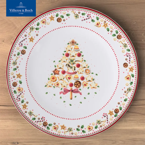 Тарелка новогодняя 32 см, Winter Bakery Delight, Villeroy & Boch, Премиум-Фарфор фотография