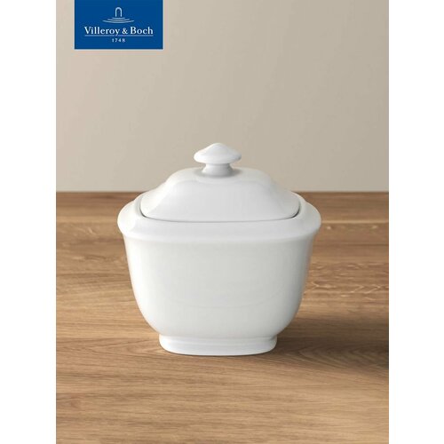 Сахарница с крышкой, 240 мл, Royal, Villeroy & Boch, Костяной Фарфор фотография