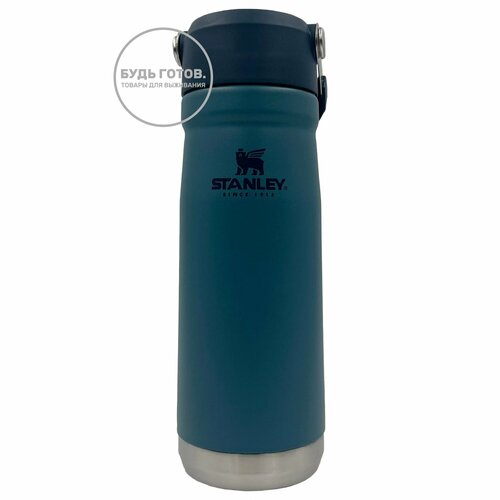 Термобутылка-термос STANLEY THE ICEFLOW™ FLIP STRAW WATER BOTTLE, 650 ml, 10-09992-073, цвет Lagoon фотография