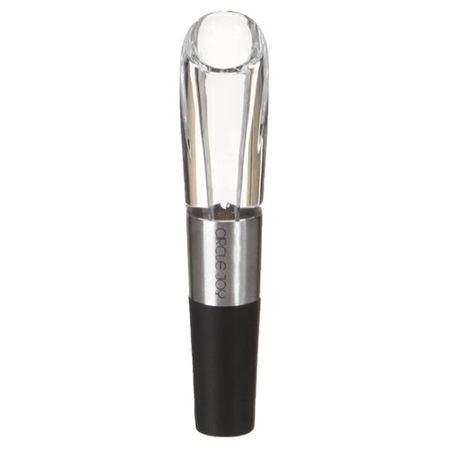 Аэратор для вина Circle Joy Аэратор-струер Circle Joy Wine aerator & pourer (CJ-DXJQ01) (русская версия!), черный, черный/серебристый фотография